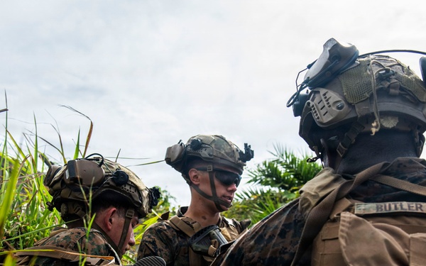 U.S. Marines participate in military operations in urban terrain training during KAMANDAG 10