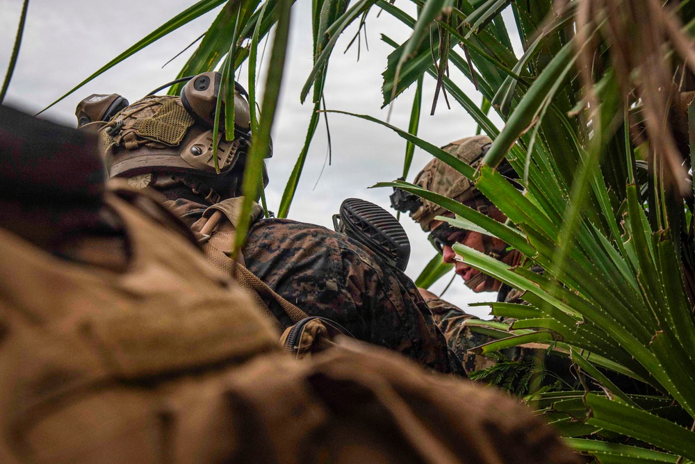 U.S. Marines participate in military operations in urban terrain training during KAMANDAG 10
