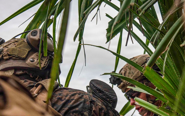 U.S. Marines participate in military operations in urban terrain training during KAMANDAG 10