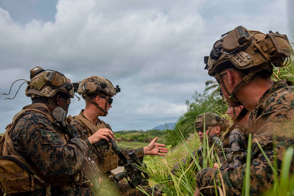 U.S. Marines participate in military operations in urban terrain training during KAMANDAG 10