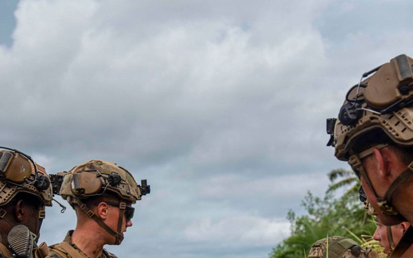 U.S. Marines participate in military operations in urban terrain training during KAMANDAG 10