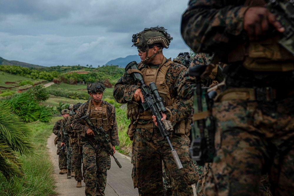 U.S. Marines participate in military operations in urban terrain training during KAMANDAG 10