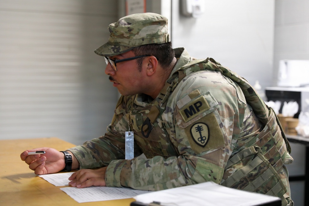 603rd Military Police conduct scenario based training to improve unit readiness