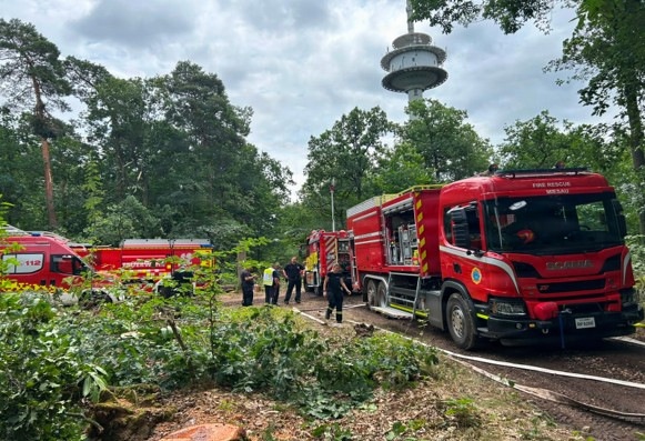 USAG Rheinland-Pfalz firefighters battle wildland blaze near Baumholder