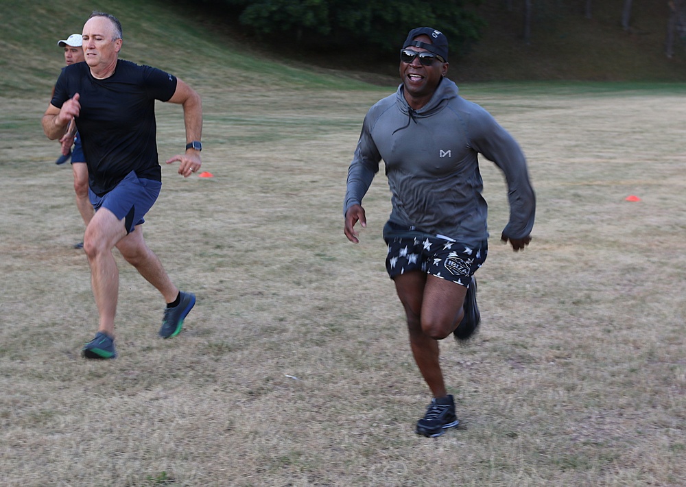 68th Theater Medical Command Soldiers do APEX PT