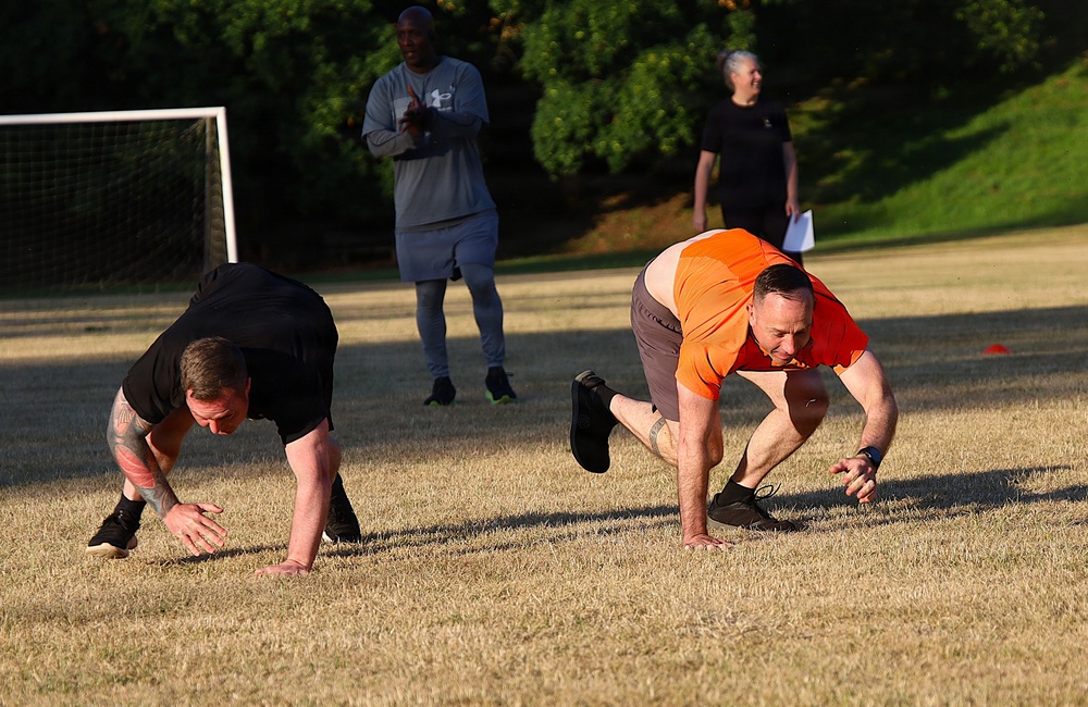 68th Theater Medical Command Soldiers do APEX PT