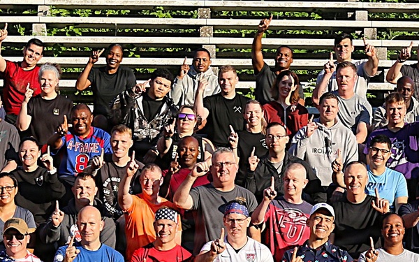 68th Theater Medical Command Soldiers do APEX PT