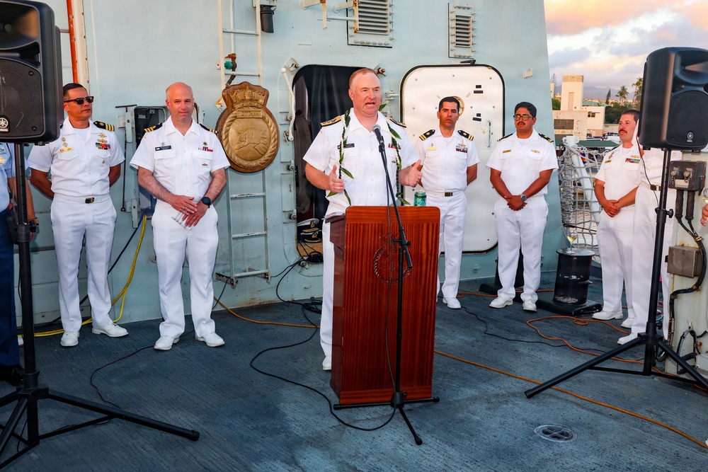 HMCS Owatta celebrates Canada Day during RIMPAC 2026
