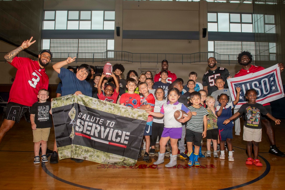 Atlanta Falcons NFL Players Visit CFAS