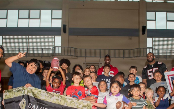 Atlanta Falcons NFL Players Visit CFAS