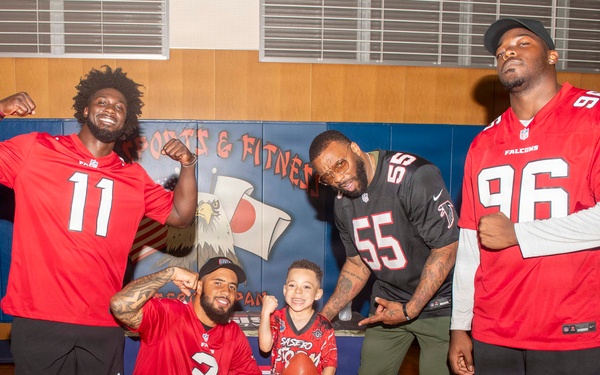 Atlanta Falcons NFL Players Visit CFAS