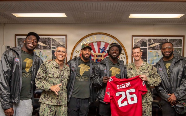Atlanta Falcons NFL Players Visit CFAS