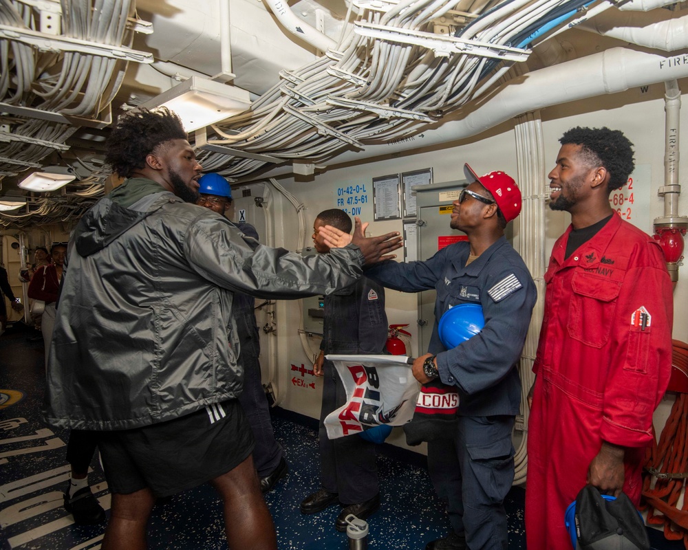 NFL Atlanta Falcons  Players Visit CFAS