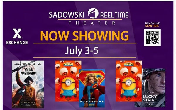 Sadowski Reel-time movie theater schedule - July 3-5
