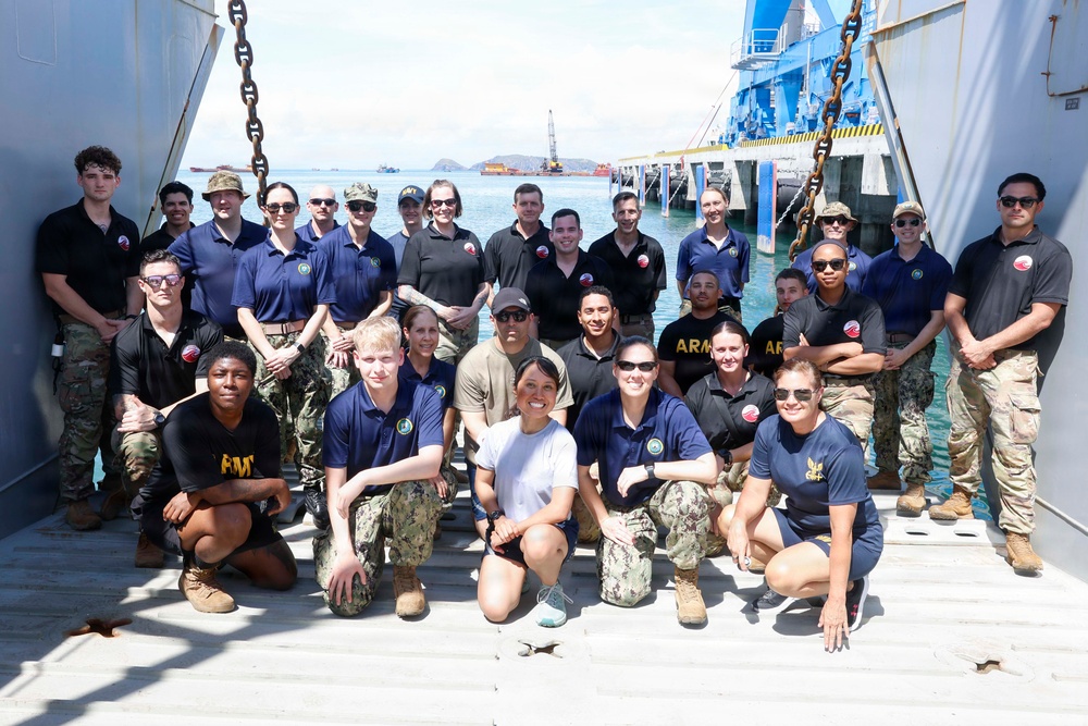 Pacific Friendship 2026 and Pacific Partnership 2026 Conduct Mass Casualty Drill Aboard U.S. Army Runnymede-class Landing Craft Utility Ship USAV Paulus Hook (LCU 2033) in Quang Tri, Vietnam