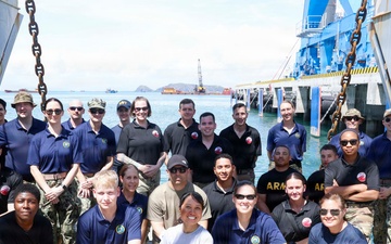 Pacific Friendship 2026 and Pacific Partnership 2026 Conduct Mass Casualty Drill Aboard U.S. Army Runnymede-class Landing Craft Utility Ship USAV Paulus Hook (LCU 2033) in Quang Tri, Vietnam