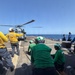 An MH-60R Seahawk helicopter, assigned to Helicopter Maritime Strike Squadron (HSM) 48, readies for flight aboard the littoral combat ship USS Billings (LCS 15) while operating in the Caribbean Sea, June 29, 2026.