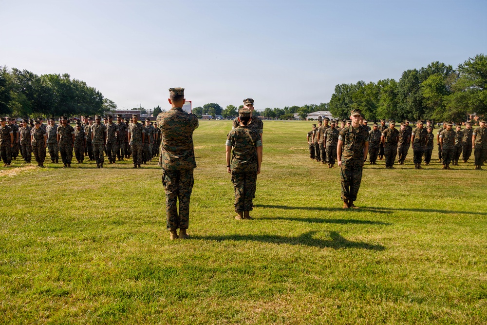 SMMC promotes group of Marines on Quantico