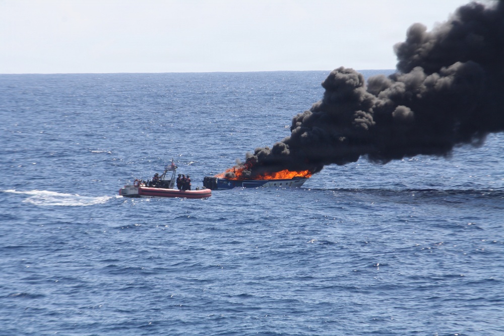 Cutter Bear returns home following a counter-narcotic patrol in the Eastern Pacific Ocean