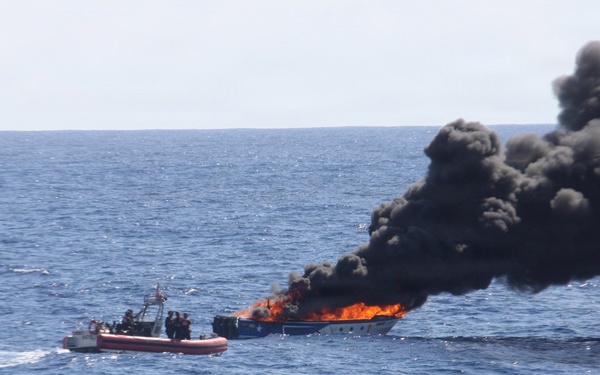 Cutter Bear returns home following a counter-narcotic patrol in the Eastern Pacific Ocean