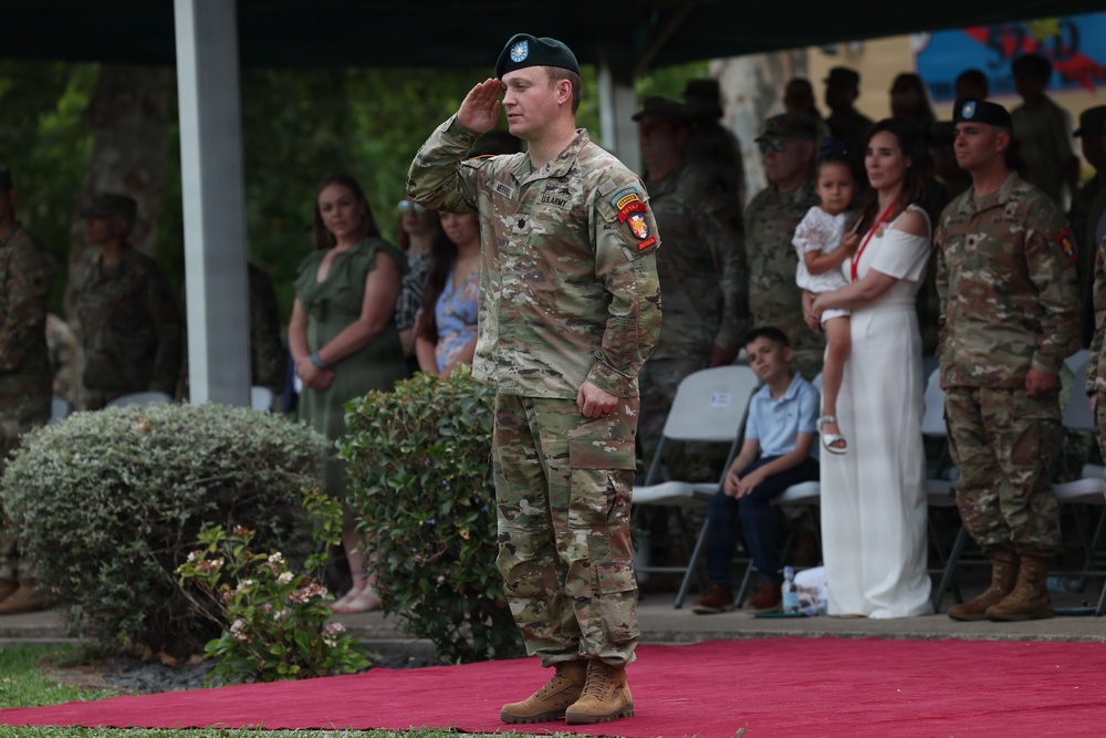New leader assumes command of Headquarters and Headquarters Battalion, SETAF-AF
