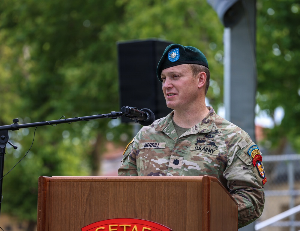 New leader assumes command of Headquarters and Headquarters Battalion, SETAF-AF