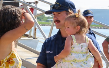 Coast Guard Cutter Bear returns home following a counter-narcotic patrol in the Eastern Pacific Ocean