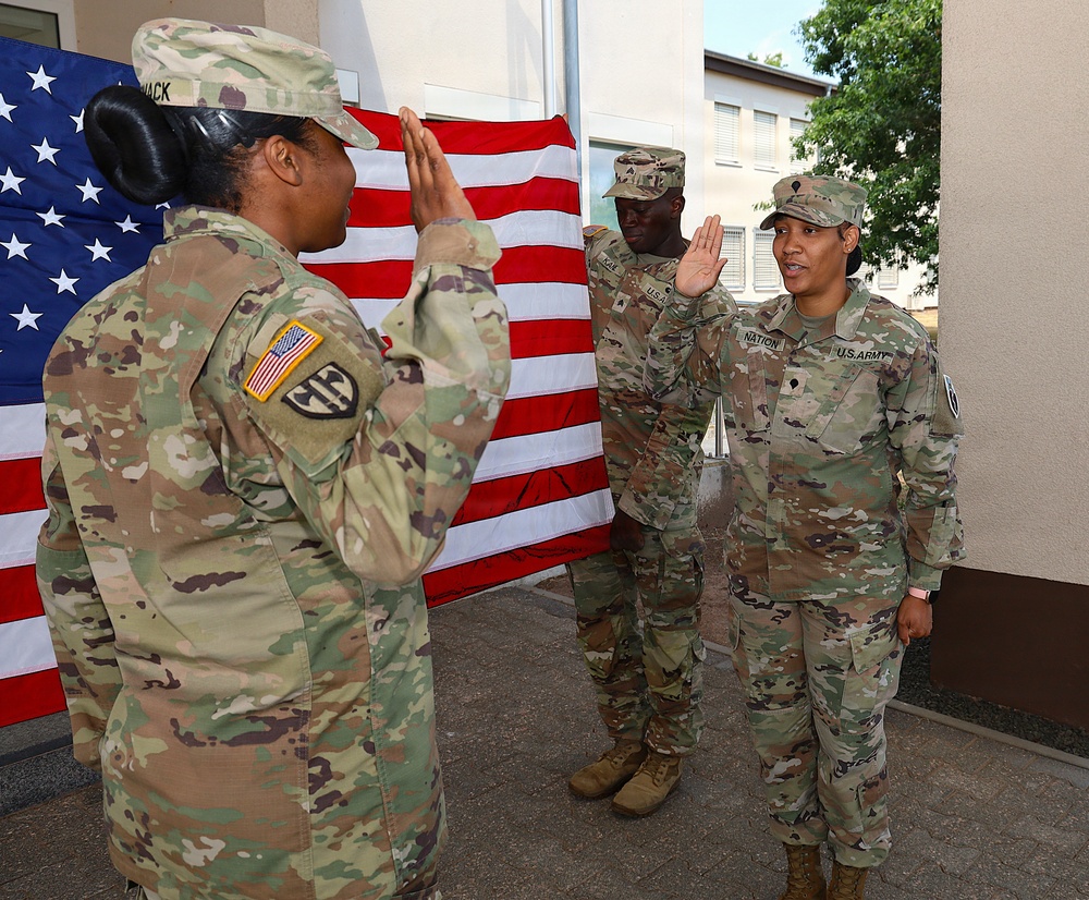 68th TMC Promotion and Reenlisment Ceremony