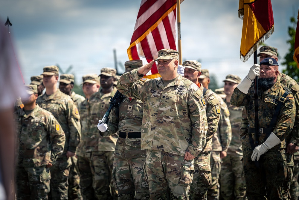 Sgt. Stout Battalion in Europe welcomes new command team