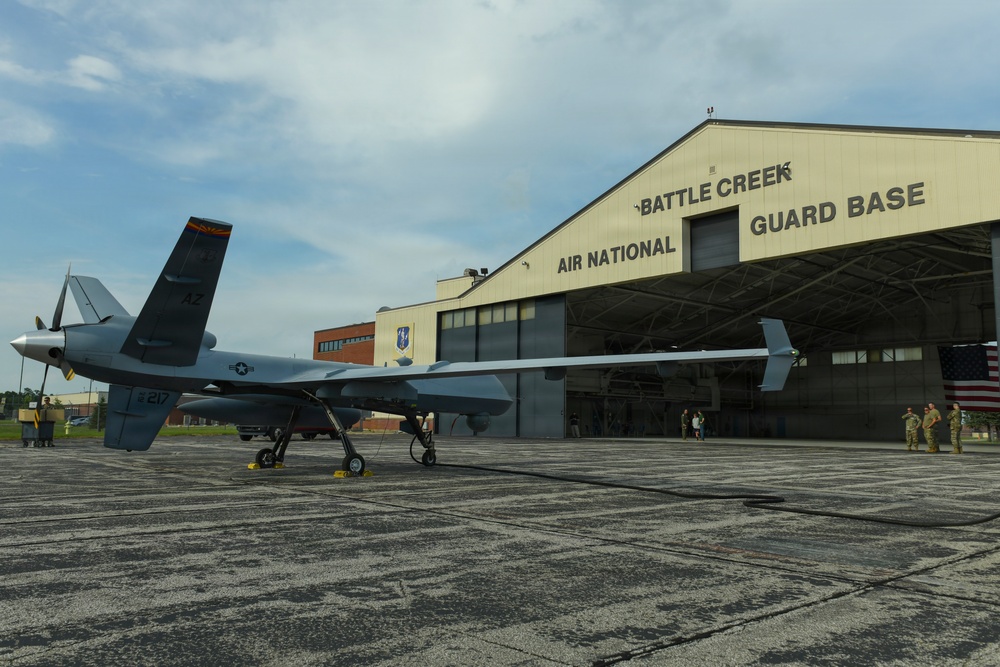 MQ-9 Reaper arrives at Battle Creek ANGB