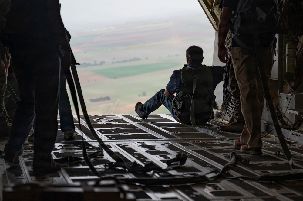 The Steadfast Line hosts civic leaders for MC-130 flight