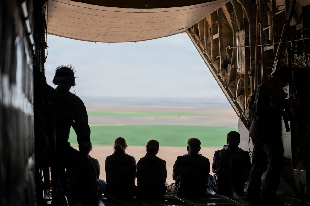 The Steadfast Line hosts civic leaders for MC-130 flight