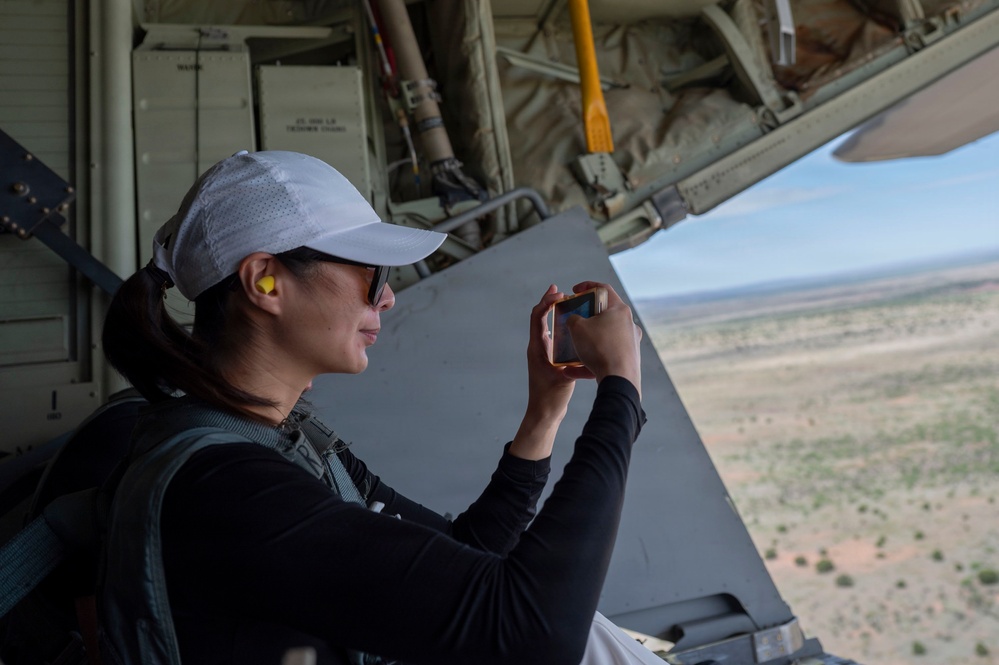 The Steadfast Line hosts civic leaders for MC-130 flight