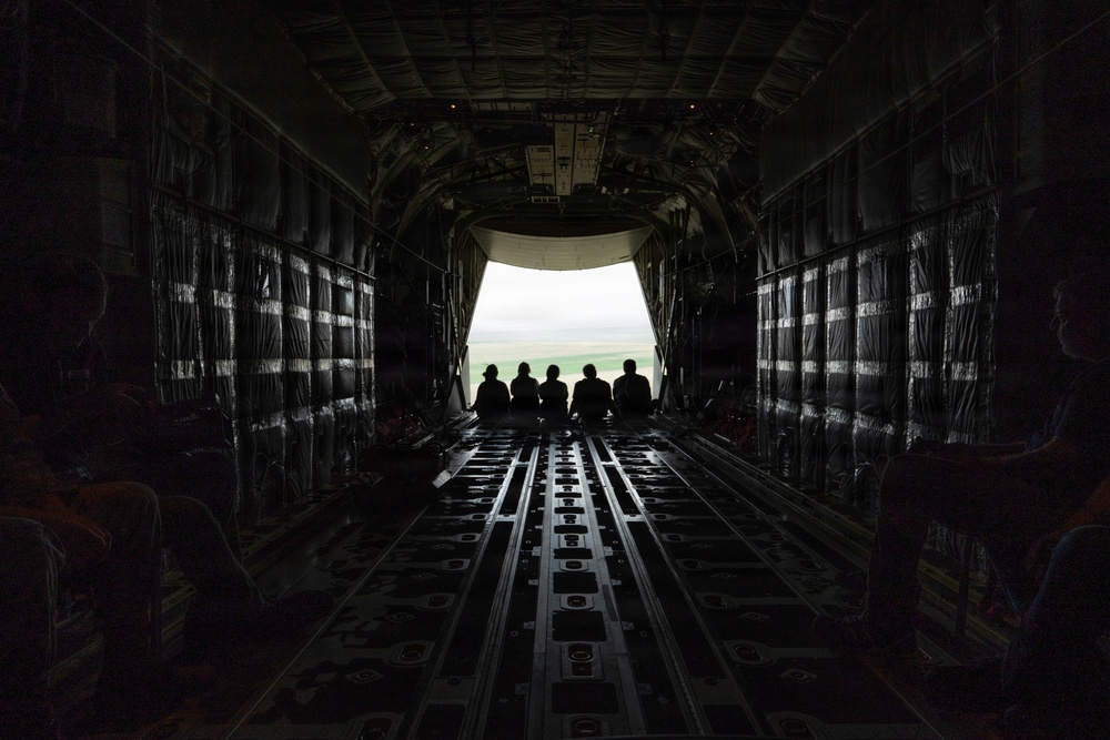 The Steadfast Line hosts civic leaders for MC-130 flight