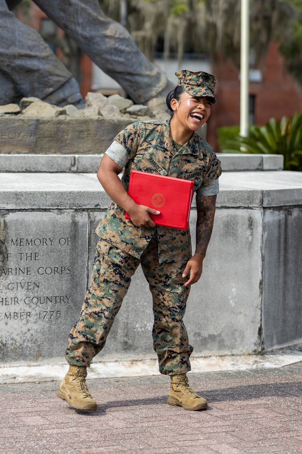 Cpl. Ramirez Reenlistment Ceremony