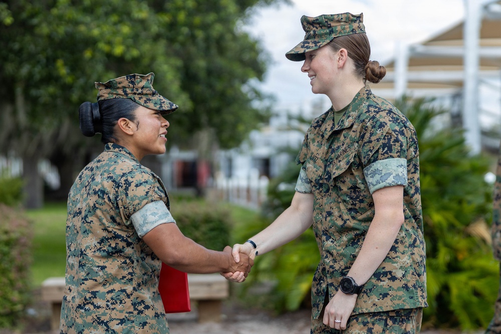Cpl. Ramirez Reenlistment Ceremony