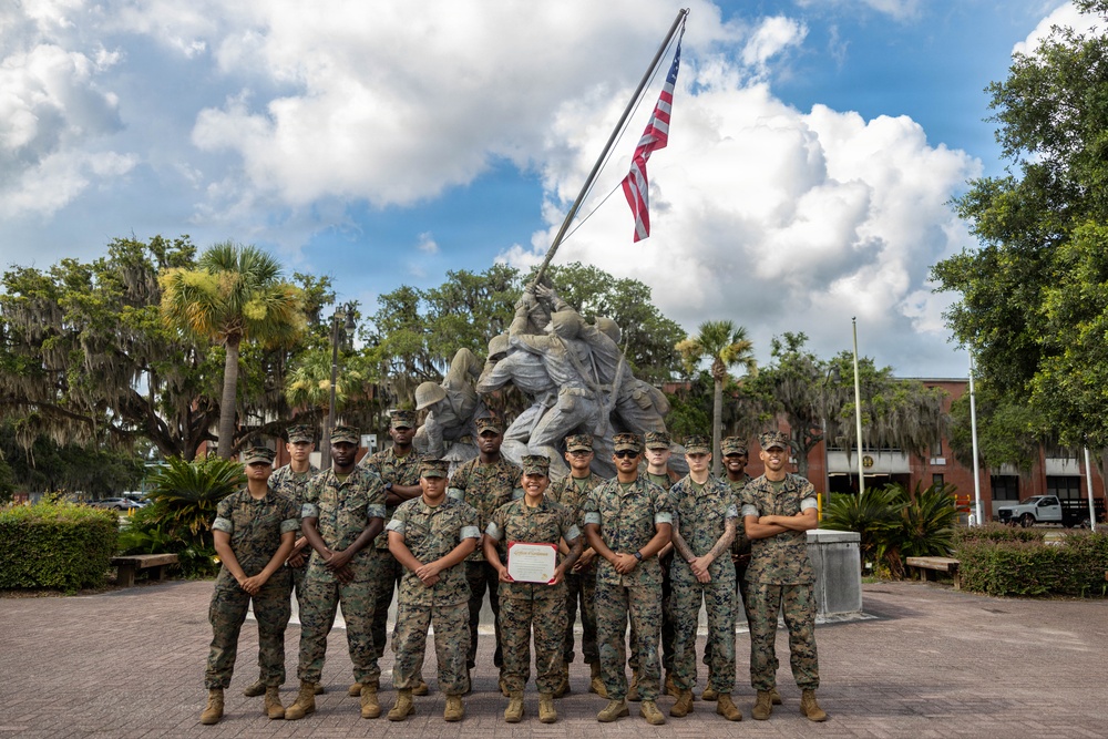 Cpl. Ramirez Reenlistment Ceremony