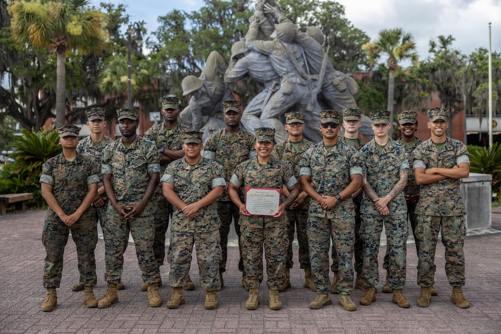 Cpl. Ramirez Reenlistment Ceremony