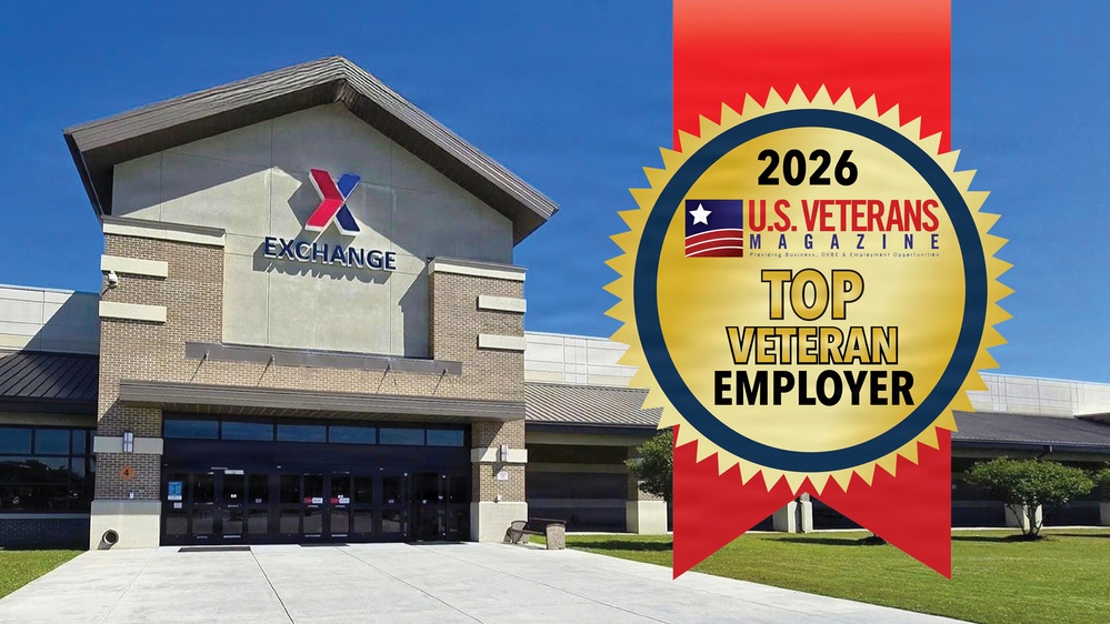 Army &amp; Air Force Exchange Service Earns 13th U.S. Veteran’s Magazine Top Veteran-Friendly Employer Award