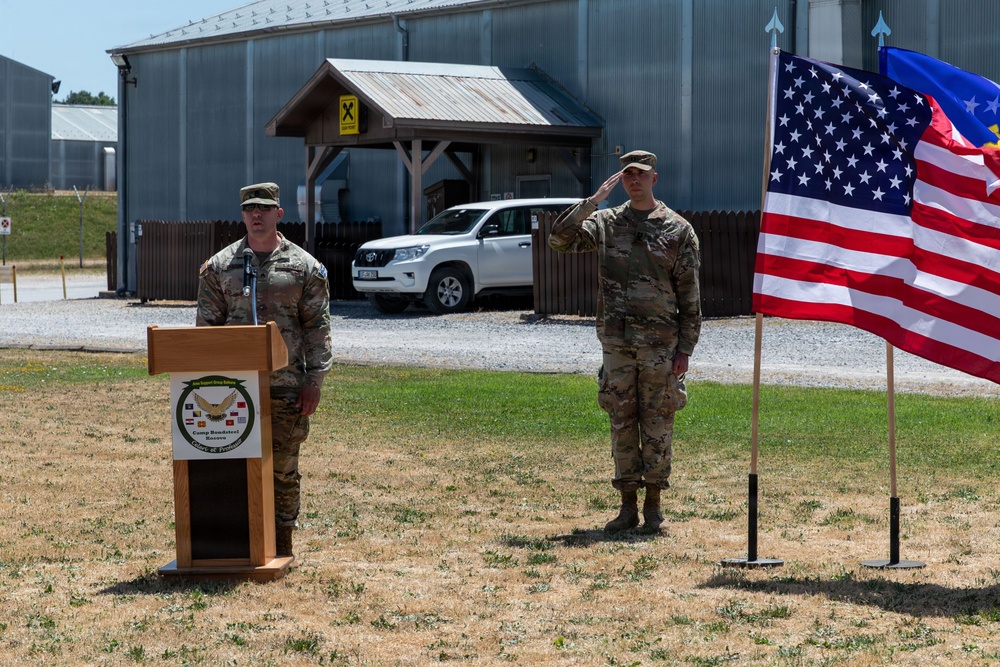 ASG Balkans holds assumption of command ceremony at Camp Bondsteel