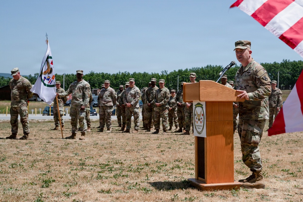 ASG Balkans holds assumption of command ceremony at Camp Bondsteel