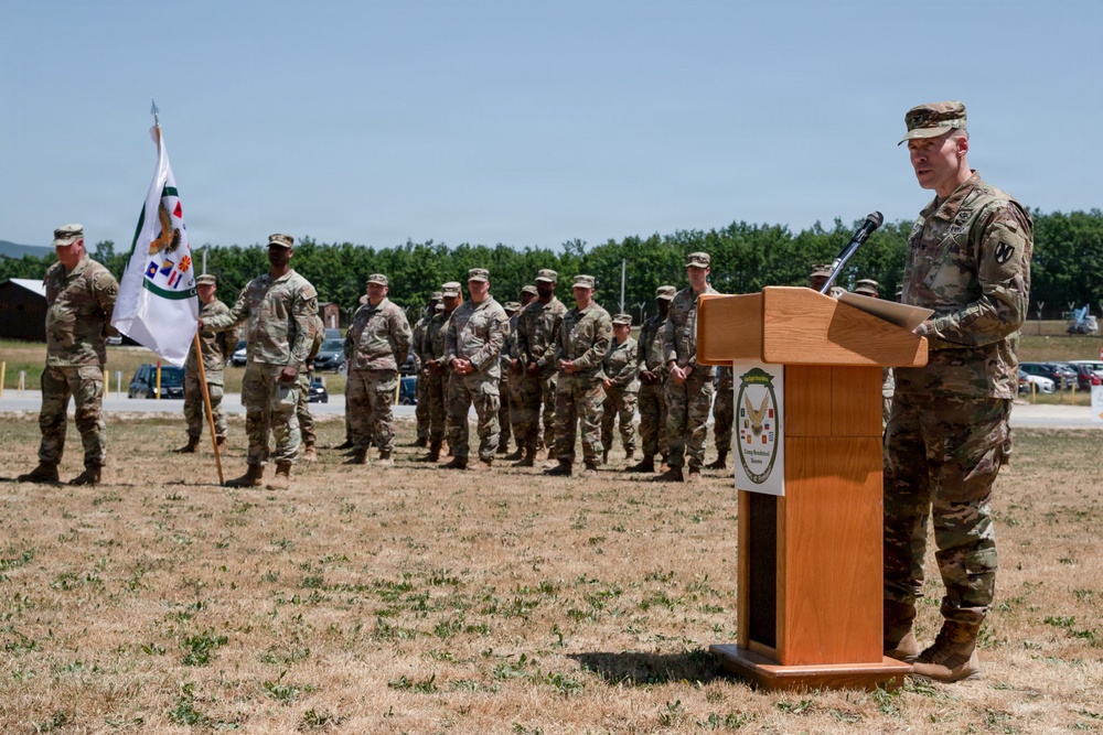 ASG Balkans holds assumption of command ceremony at Camp Bondsteel