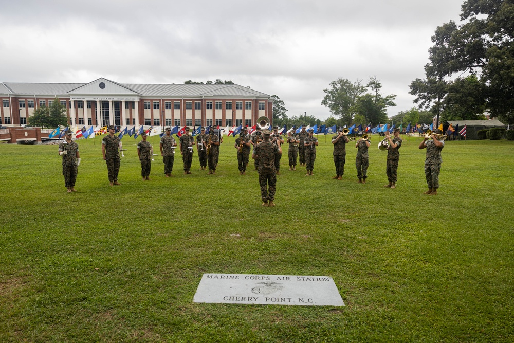 MACG-28 change of command ceremony