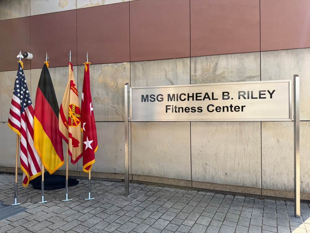 MSG Micheal B. Riley Fitness Center Dedication