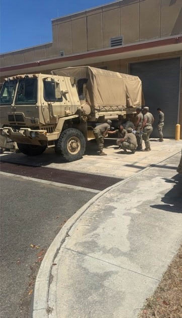 1600th EOD and 192nd QMFFP Humvee and LMTV Drivers Training
