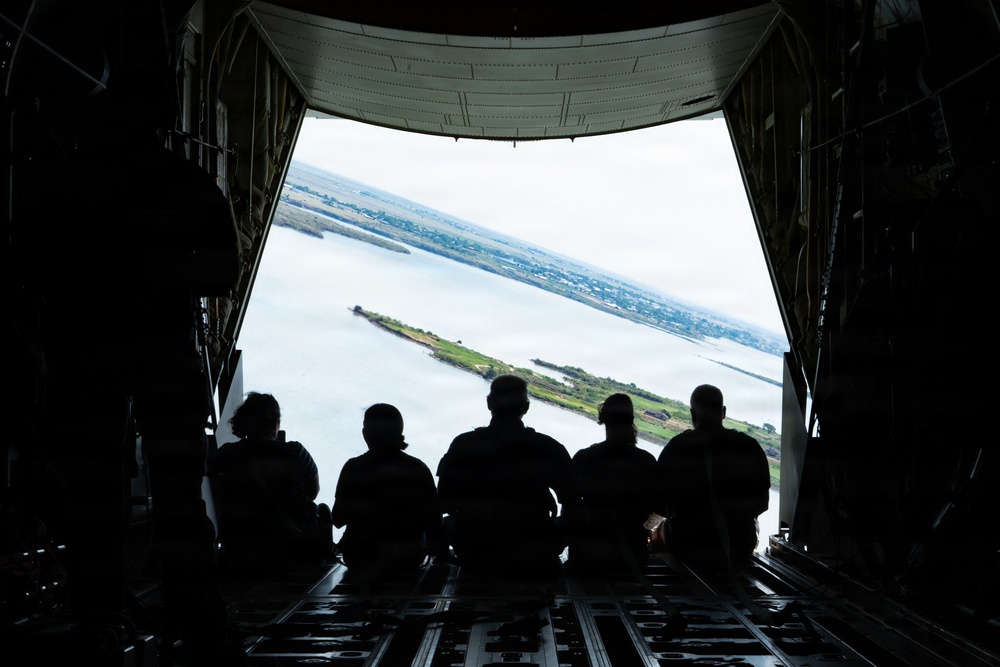 The Steadfast Line hosts civic leaders for MC-130 flight