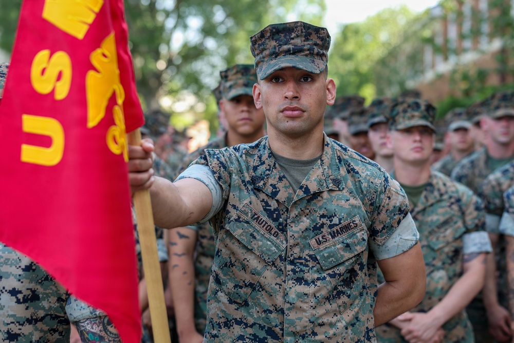 Marines recognized at Marine Barracks Washington Battalion Formation