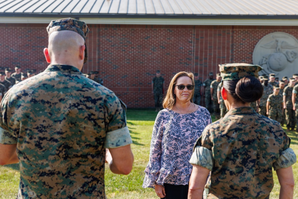 Col. Calvin Presents Civilian Awards
