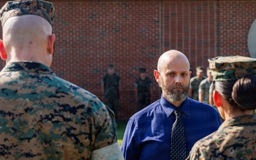 Col. Calvin Presents Civilian Awards