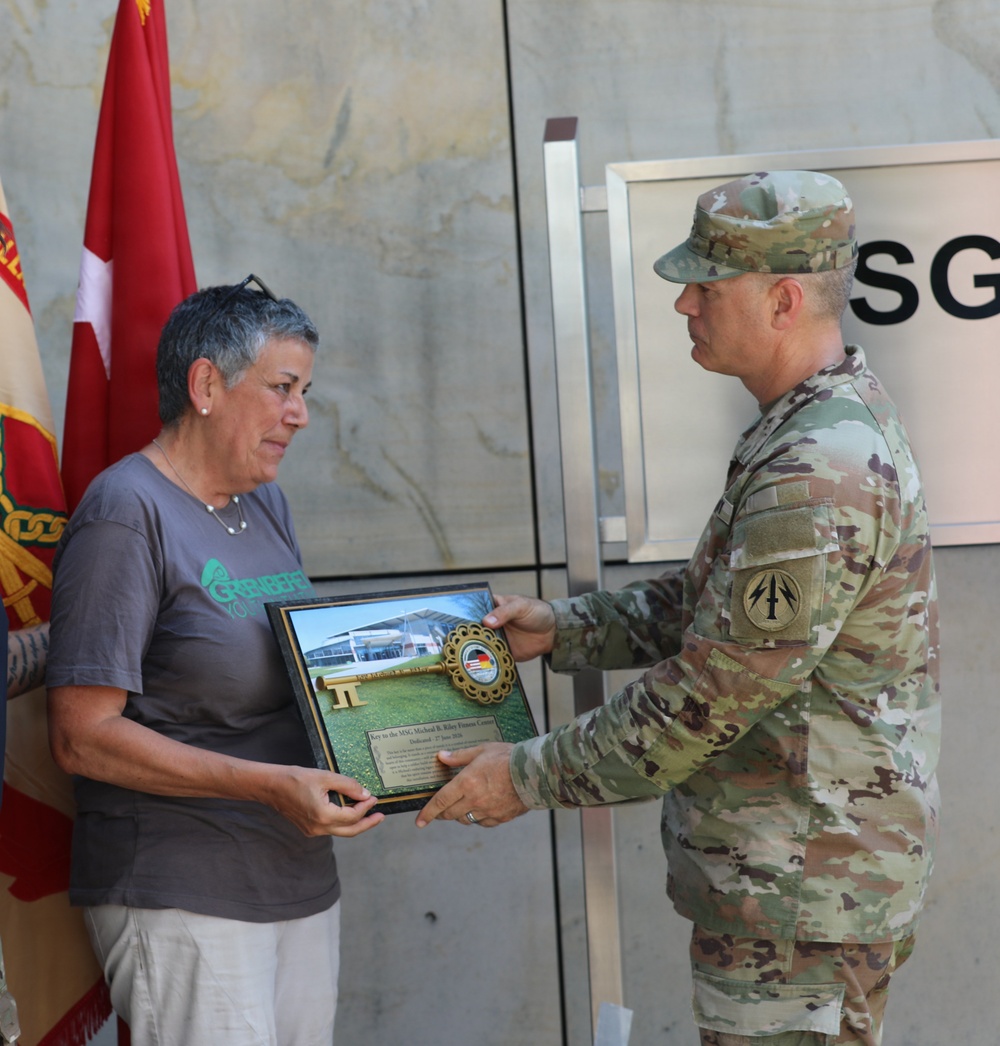 MSG Micheal B. Riley Fitness Center Dedication
